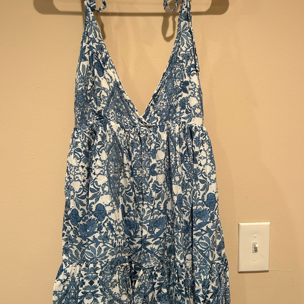 Floral Blue Kids One Piece
